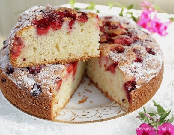 Пирог с клубникой. рецепт – Выпечка и десерты. «Еда»