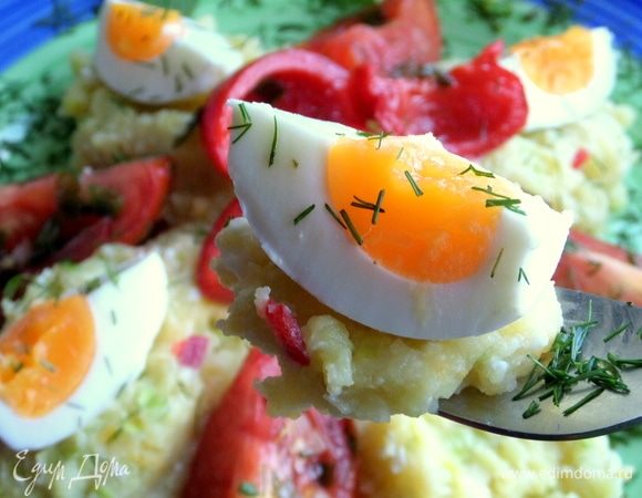 Картофельное пюре с яйцом – кулинарный рецепт