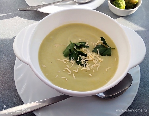 Ингредиенты для «Суп-пюре овощной с брюссельской капустой»: