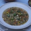 Овощной суп из маша с мятой