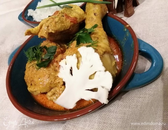 Мург-макхани (курица в пряном сливочно-томатном соусе)