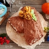 Торт «Рождественское полено» без выпечки