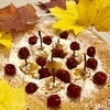 Пирог «Краски осени» с грушами и вишней