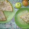 Пирог с яблоками, маком и кокосовой стружкой