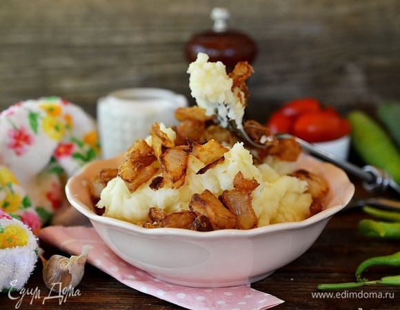 Воздушное картофельное пюре с творожным сыром