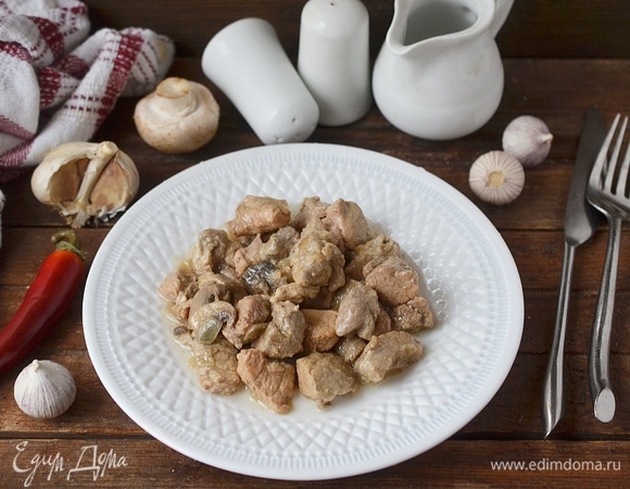 Свинина, тушеная с грибами в мультиварке - пошаговый рецепт с фото на sunnyhair.ru