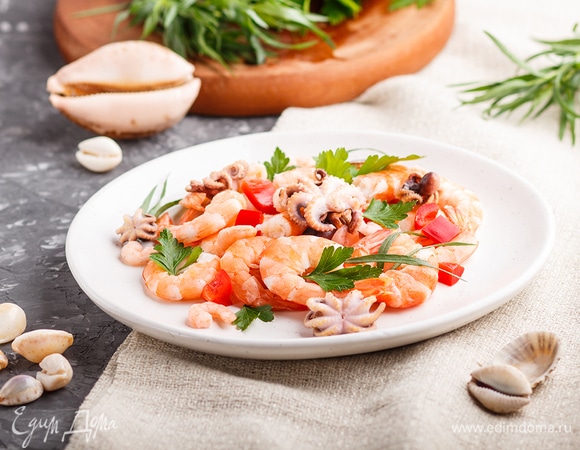 Салат из морепродуктов, простые и вкусные рецепты с морепродуктами