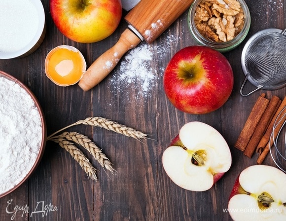 Как приготовить пышный пирог с яблоками на кефирном тесте — простой и быстрый рецепт