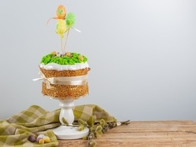 Как сделать мох для куличей — всего 2 минуты и оригинальный декор готов