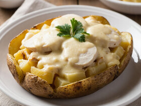 Французская изюминка холодного сезона: печеный картофель а-ля крок-месье Французская изюминка холодного сезона: печеный картофель а-ля крок-месье
