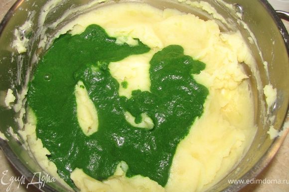 Зелёное картофельное пюре со шпинатом рецепт с фото, как приготовить на вороковский.рф