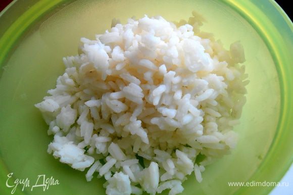 Сварить рис без соли, лучше разваренный!