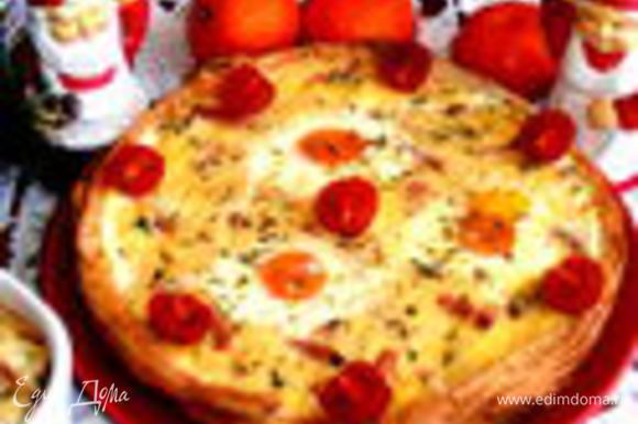 А это большая глазунья в тарелке из теста: http://www.edimdoma.ru/retsepty/50817-glazunya-v-s-edobnoy-skovorodke Очень рекомендую для воскресного позднего завтрака!!!!!