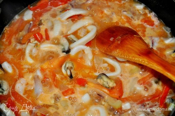 Рецепт тайского супа с морепродуктами.