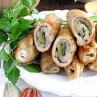 Наши рулетики готовы! Подаем горячими с любимым гарниром.)))