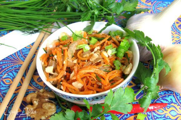 Пошаговый рецепт моркови по-корейски с фото за мин, автор Лилия - l2luna.ru