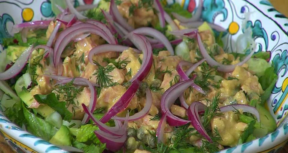 Салат с тунцом и авокадо, пошаговый рецепт на 1753 ккал