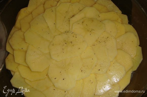 Картошка запечённая с мясом в молоке в духовке