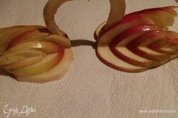 Лебеди из яблок - рецепт с фото на Пошагово ру