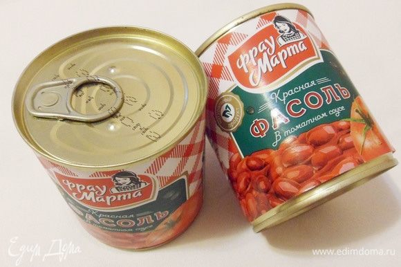 Основной ингредиент для начинки голубцов — консервированная красная фасоль в томатном соусе ТМ «Фрау Марта».