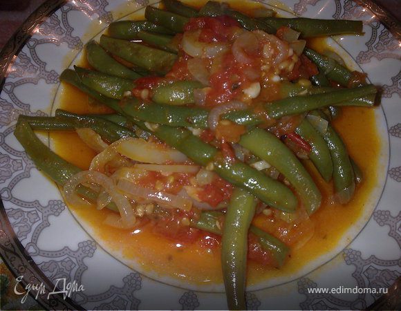 Горячий салат из фасоли по-итальянски