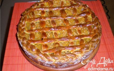 Рецепт Пирог с яблочно-тыквнной начинкой