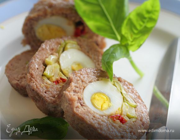 Зразы мясные с яйцом, запеченные в духовке рецепт с фото блюда