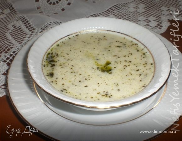 Суп из кислого йогурта (Yayla çorbası)
