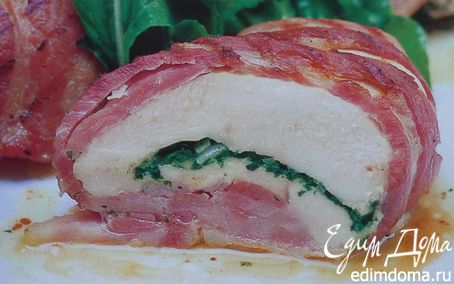 Рецепт Курица с ветчиной