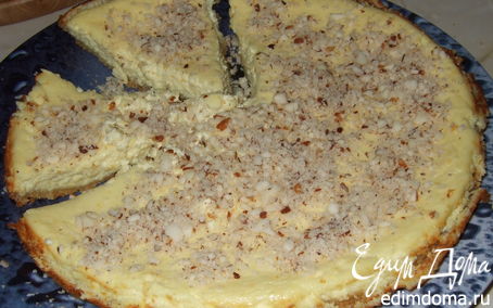 Рецепт Открытый пирог с творогом и кедровыми орешками