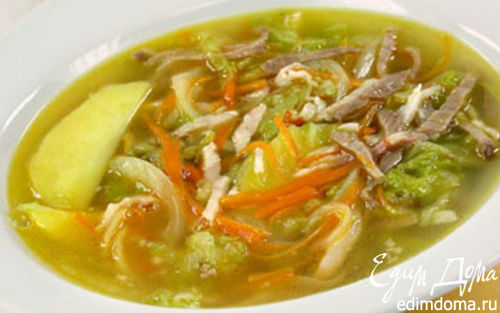 Рецепт Суп с двумя видами капусты