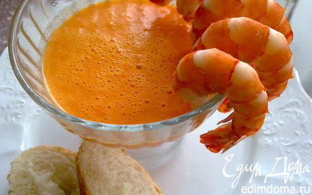 Рецепт Креветки с соусом из перцев