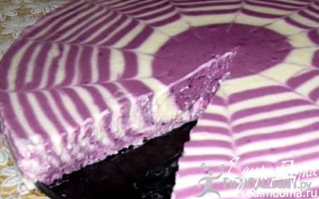 Рецепт Творожно - черничный торт