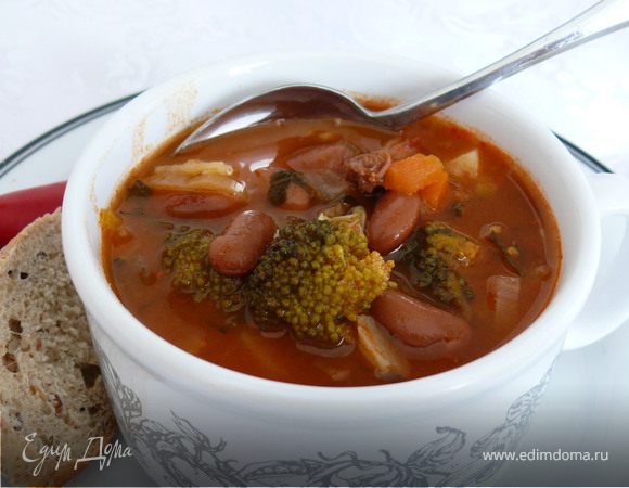 Как приготовить Суп с брокколи и вермишелью просто рецепт пошаговый
