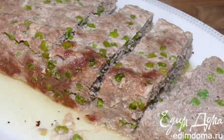 Рецепт Итальянский мясной хлеб с зеленым горошком