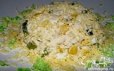 Рецепт Куриный салат с кедровыми орешками