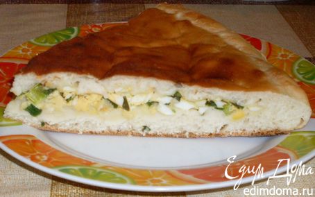 Рецепт Пирог с яйцом и зеленым луком