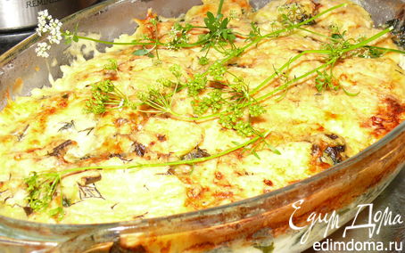 Рецепт Рыбная запеканка с картофелем и шпинатом