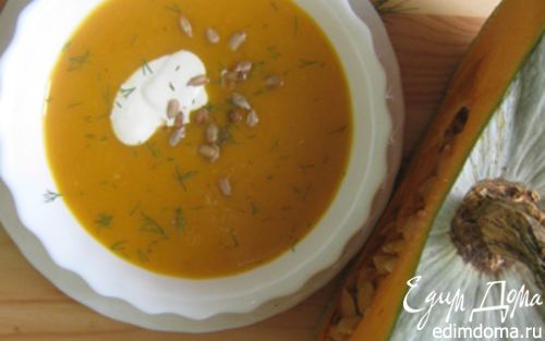 Рецепт Тыквенный суп с семечками