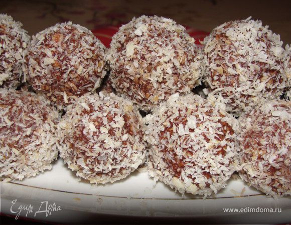 Шоколадные шарики с шоколадным кремом – кулинарный рецепт