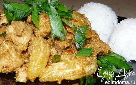 Рецепт Куриное мясо в кокосовом соусе
