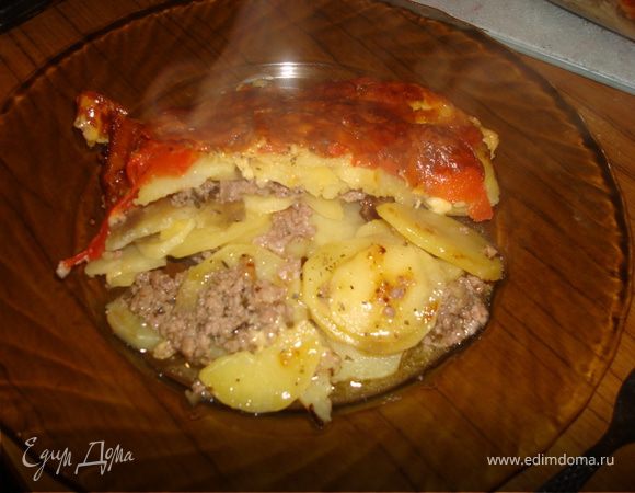 Картофельная запеканка с мясом - пошаговый рецепт с фото на Готовим дома