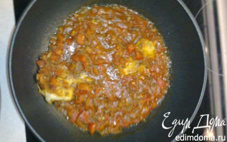 Рецепт Камбала в помидорном соусе