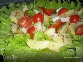 Картофельный салат с сыром