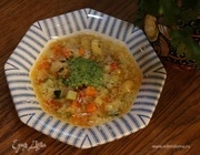 Овощной итальянский суп с песто