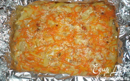 Рецепт Мясная слоёнка.