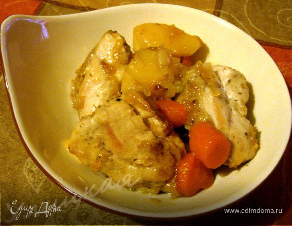 Курица с айвой, пошаговый рецепт с фото