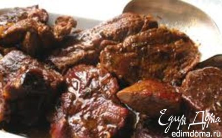 Рецепт Мясо в кофейной гуще
