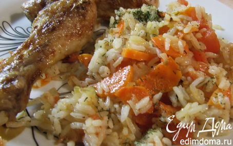 Рецепт Ароматная курочка с рисом