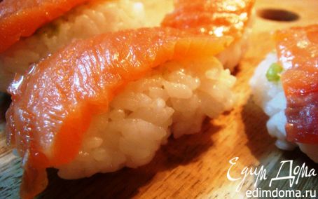 Рецепт Нигири-суши с лососем
